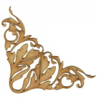 Baroque Vine MDF Wood Corner Embellishment - Style 36