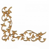 Ivy Leaf MDF Wood Corner Embellishment - Style 46