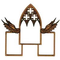 Christmas Multi Frame - Winged Gothic Window