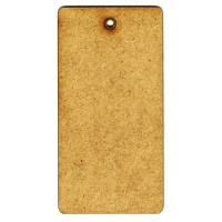 MDF & Birch Ply Tag Shapes - Rounded Rectangle