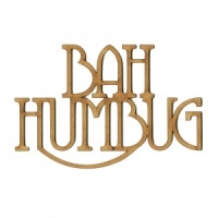 Bah Humbug - Wood Words in Coventry Garden Font