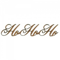 Ho Ho Ho - Wood Words in Ancestry Font