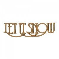 Let It Snow - Wood Words in Coventry Garden Font