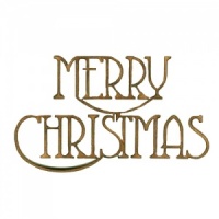 Merry Christmas - Wood Words in Coventry Garden Font