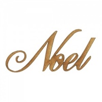 Noel - Wood Word in Ancestry Font