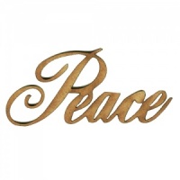 Peace - Wood Word in Ancestry Font