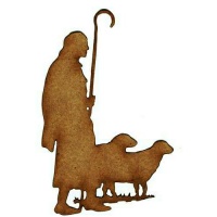 Shepherd & Flock Silhouette - MDF Wood Shape