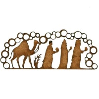 Three Wise Men Christmas Nativity Scene - MDF Wood Shape