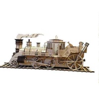 Birch Ply or MDF Professor Feather's Steampunk Time Train Kit*