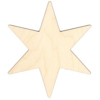 6 Pointed Star - Mixed Media Boards & Plaques